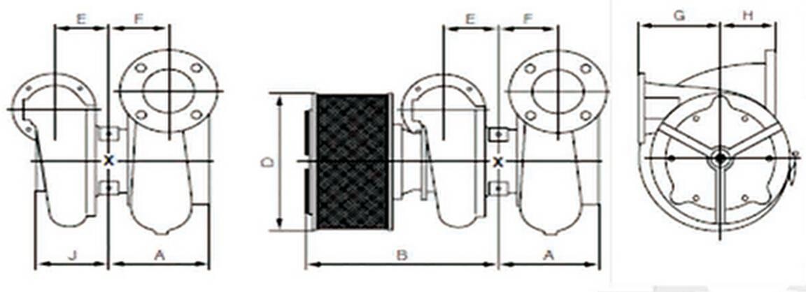 Engine Parts Turbochargers Turbo Silencer ABB Turbocharger RR Series