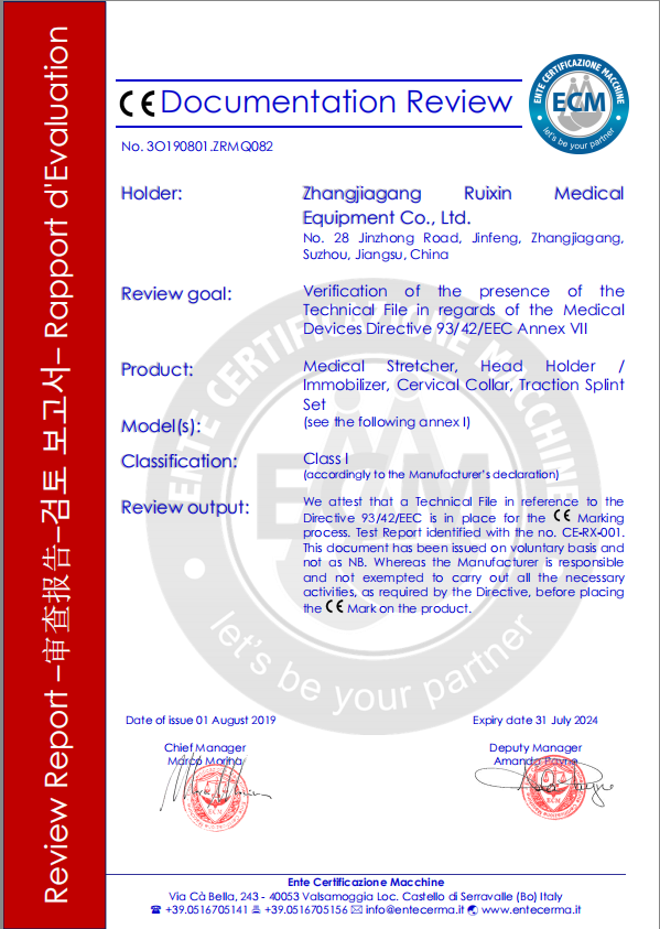 CE Certified Four Folded Patient Transfer Spine Board Stretcher for First-Aid Devices