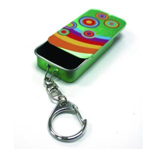 China Slider Mint Tin With Key Ring wholesale