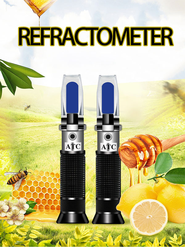 Compact Portable Brix Refractometer 0-40% Brix and 0-25% Alcohol Range for Wine Sugar