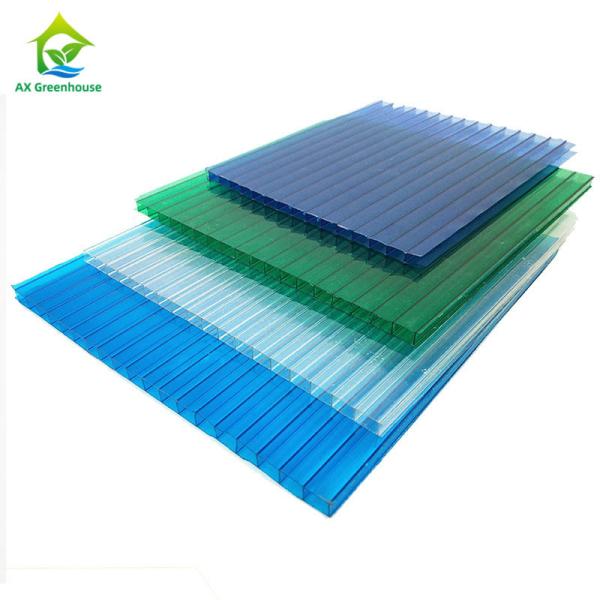 4-12mm Thick Steeple Greenhouse Cover Materials Corrugated Plastic Greenhouse