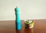 Rubber Wood Salt / Spices / Pepper Grinder Colorful Style