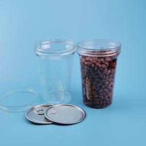 China PET Transparent 27oz 800ml Screwed Plastic Food Jars wholesale