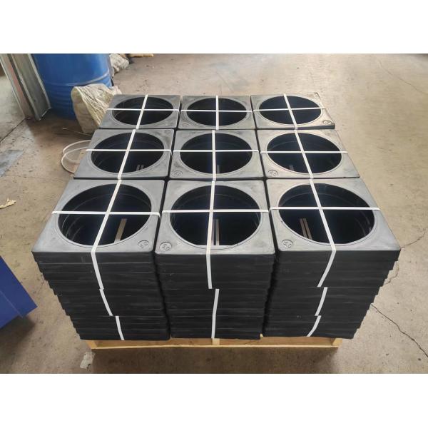 Square Traffic Cone Weight 1.5 Kg Safety Cone Rubber Base 280*280*27mm