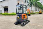 ZG020U Miniexcavator 2 Tone Tailless Bucekt 0.05M³ With Cabin EPA Rubber Track