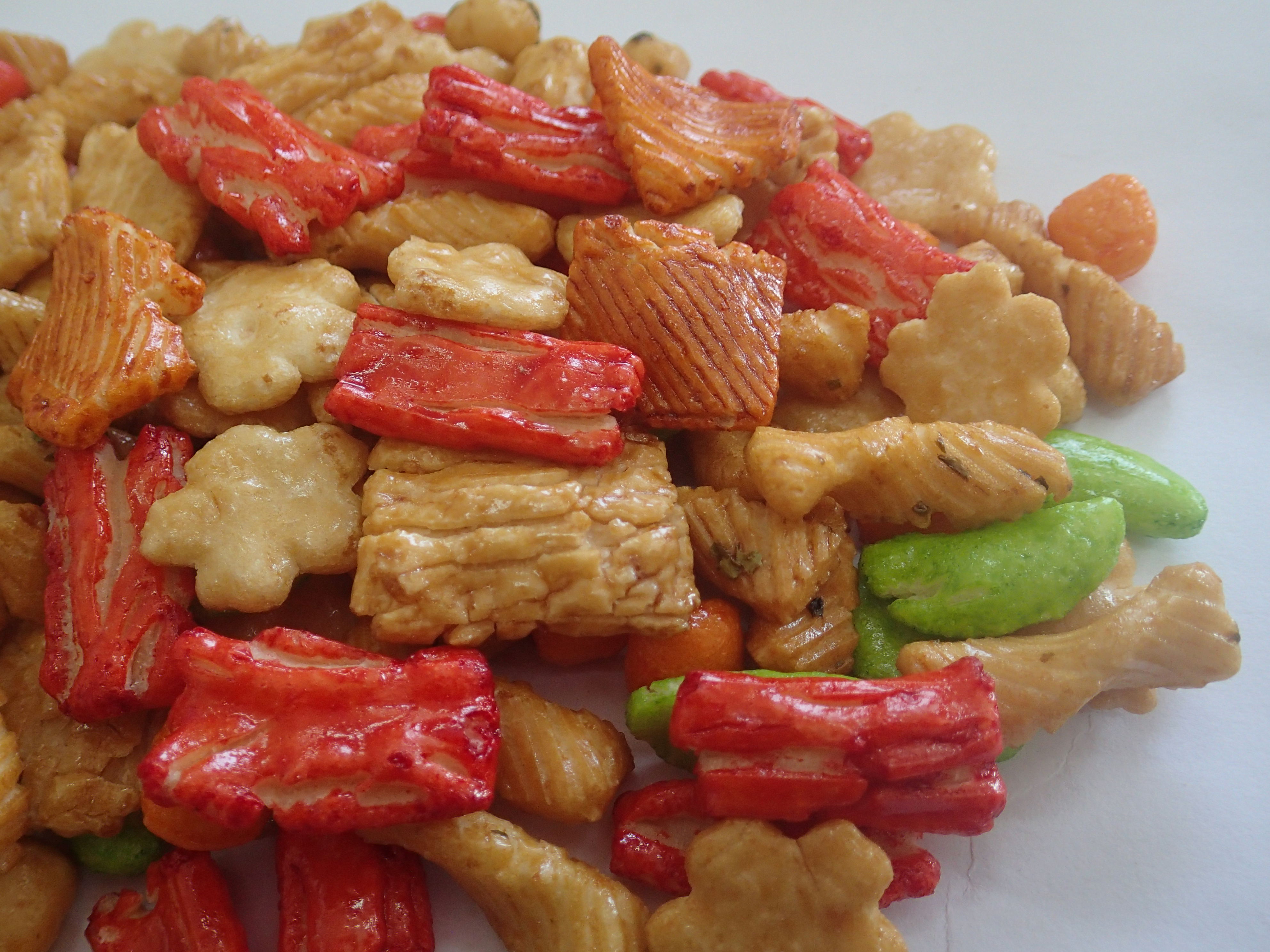 Artificial Color Low Calorie Asian Snacks Healthy Caramel Rice Crackers