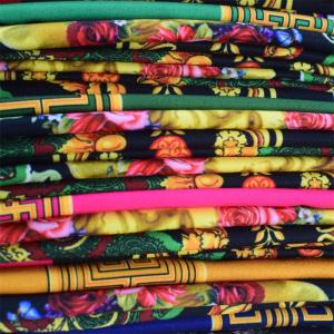 China OEM Island Printed Dress Material Fabric 100% Polyester Clothing wholesale