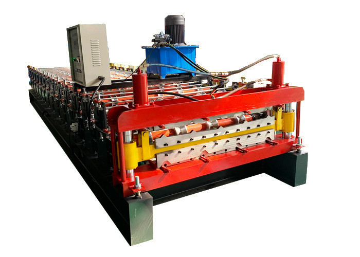 aluminum 1000mm Chain Drive Ibr Roof Sheet Making Machine 70mm Shaft Diameter