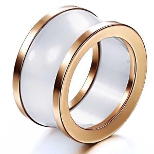 China New Super Fashion Tagor Jewelry Factory Ceramic Tungsten Series Ring TYWR050 wholesale