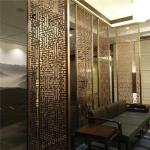 luxury partition stainless steel material Gold color Room Divider Stainless