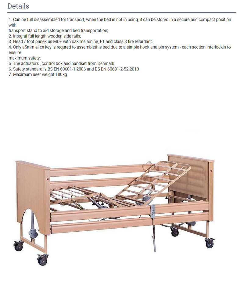 Adjustable Medical Hospital Beds 1psc Ctn OEM