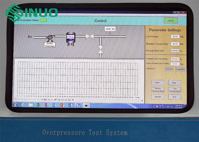 IEC 62196-3 Electric Vehicle Pressure Leak Test Overpressure Test System