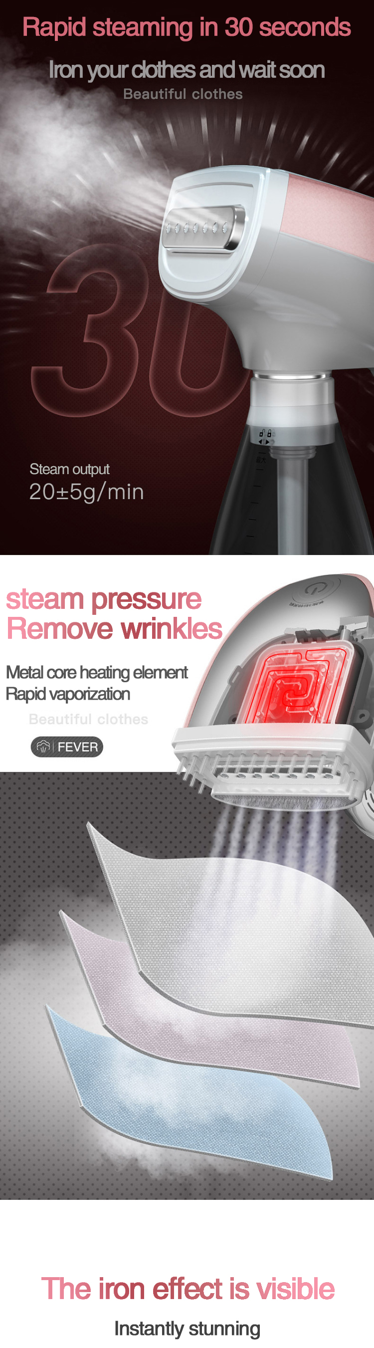 Multi function atomizer Electric Homeuse Travel Handheld Hanging Ironing Steam Machine For House And For Travel