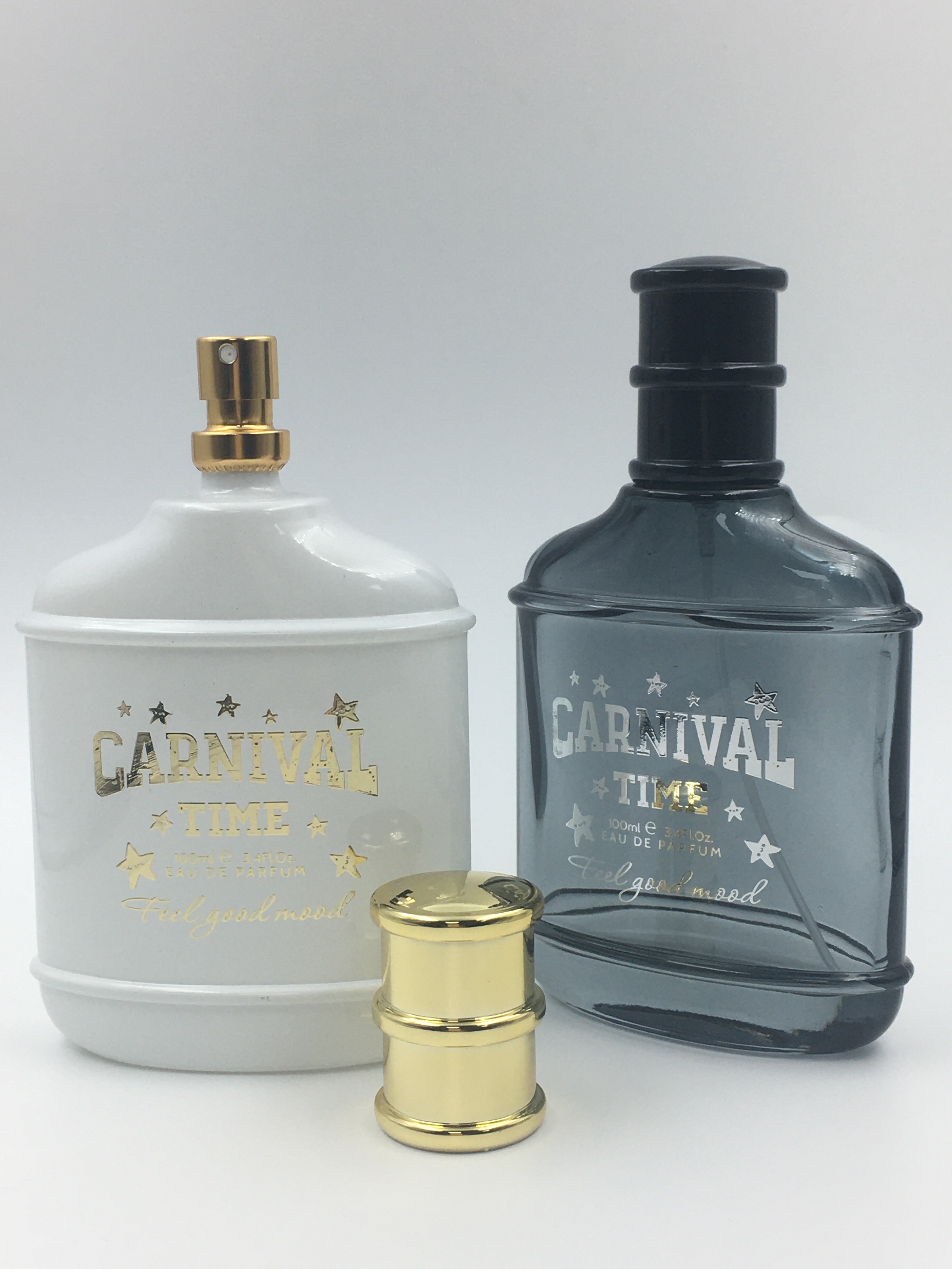 100ml Glass Perfume Bottle Flat Shape Opaque White