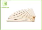 Natural Smell Wooden Tongue Depressor Flat Spatula For Medical Examination