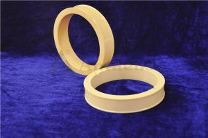 China Alumina Material Custom Ceramic Parts Good Insulation In Yellow Color wholesale