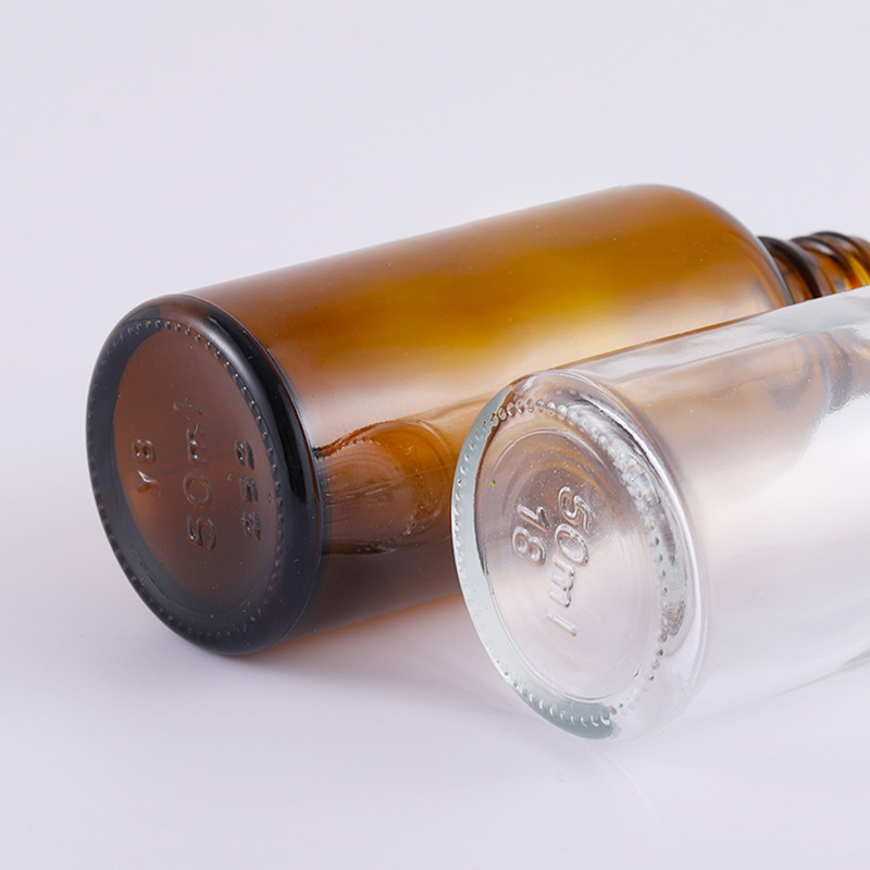Stock Amber Glass Bottle for Essential Oil and Nail Polish 5ml10ml15ml20ml 30ml 50ml 100ml Surface Printing Screen Printing