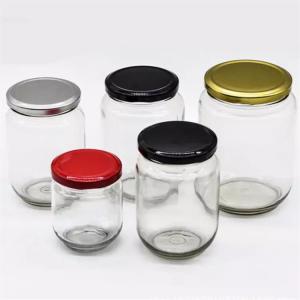 China Black Plastic Sealed Wide Mouth 30ml 60ml 90ml 120ml 180ml 250ml 500ml Round Glass Jar wholesale