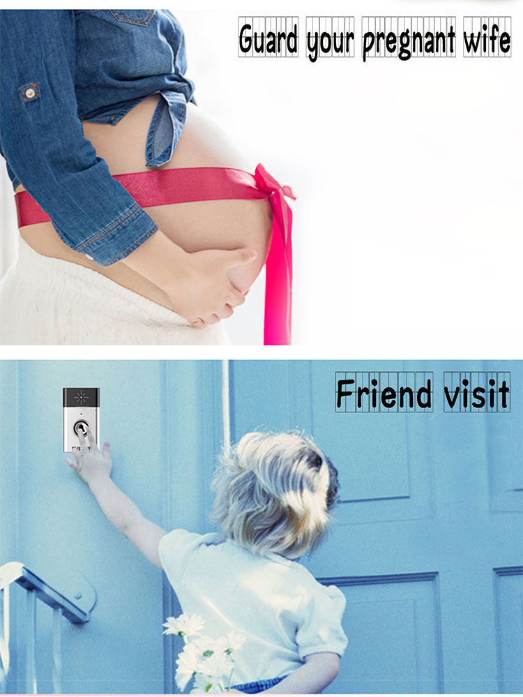 silver/gold color talk function wireless door bell