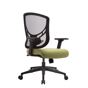China Green Upholstery Project Office Chairs Nylon Base Height adjustable Computer Task Seating wholesale