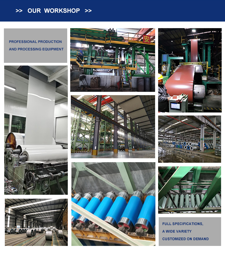 Color Coated Galvanized steel coil for roofing and decorations PPGI PPGL Steel materials Width 1000/1250mm Thickness 0.12-4.0mm