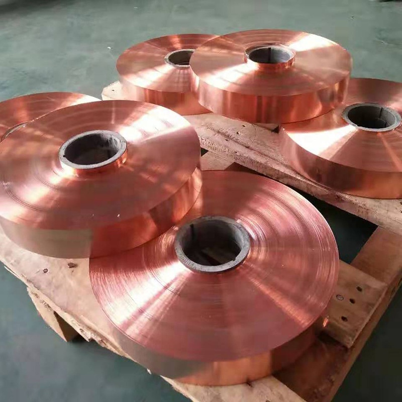 Half Hard Pure Copper C10100 C10300 C11000 C12200 Copper Foil/Strip Tape in Coil with 99.9% Purity and ISO9001 Certified