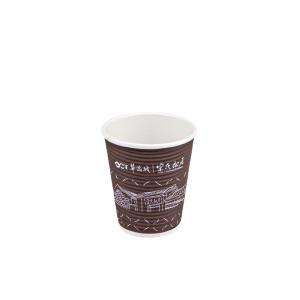 China Compostable Double Wall Coffee Cups Disposable 12oz For Beverage wholesale