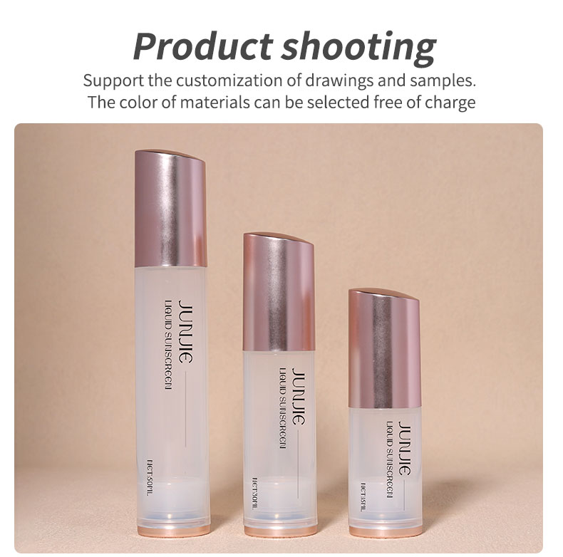 Matte PP Airless Bottle Sealing Type Lotion Airless Pump Bottle 15ml 30ml 50ml Custom