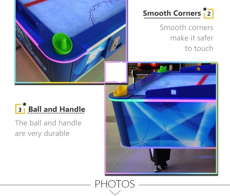 W110 * D210 * H75CM Air Hockey Arcade Machine 350W Power CE Certificated