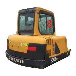 China RoHS Volvo Excavator Windshield Right Side Position No.8 wholesale