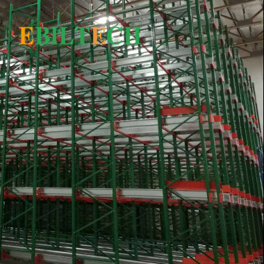 Steel Automated Pallet Runner Rack System Warehouse Pallet Storage SGS Certificate