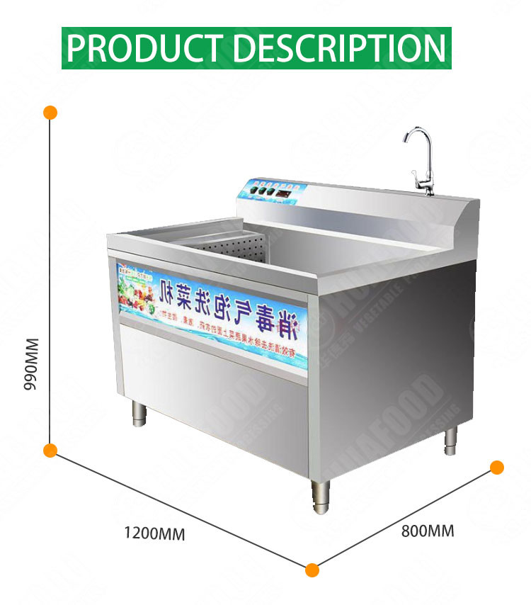 Industrial Fruit And Vegetable Washer Bubble Machine Auto Fruit Washing Machine