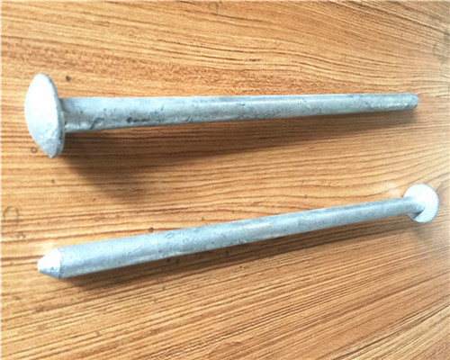 Forged Head Galvanized Steel Tent Pegs / Garden Stakes Hot Dip Galvanized
