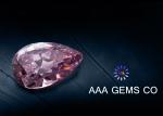 High Hardness Pear Shaped Moissanite Pink For Ring / Earring