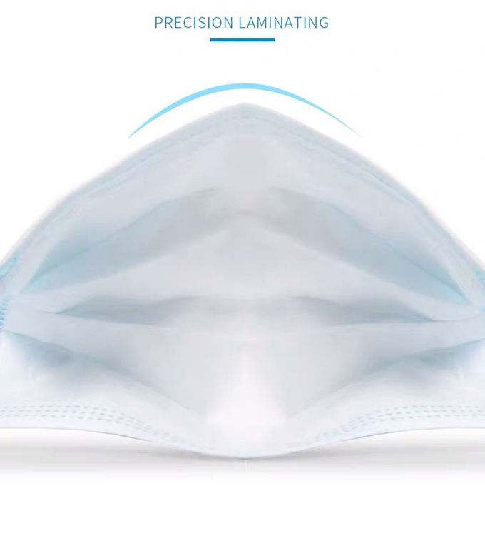 Bfe 99 Earloop Disposable Dust Mask 3 Ply Non Woven Face Mask Splash Resistant