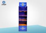 POP Advertising Paper Display Stand 4 Blocks Recyclable For Goods Showing
