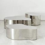 Stainless Steel Furniture Table Chair Sculpture Garden / Park / Square /
