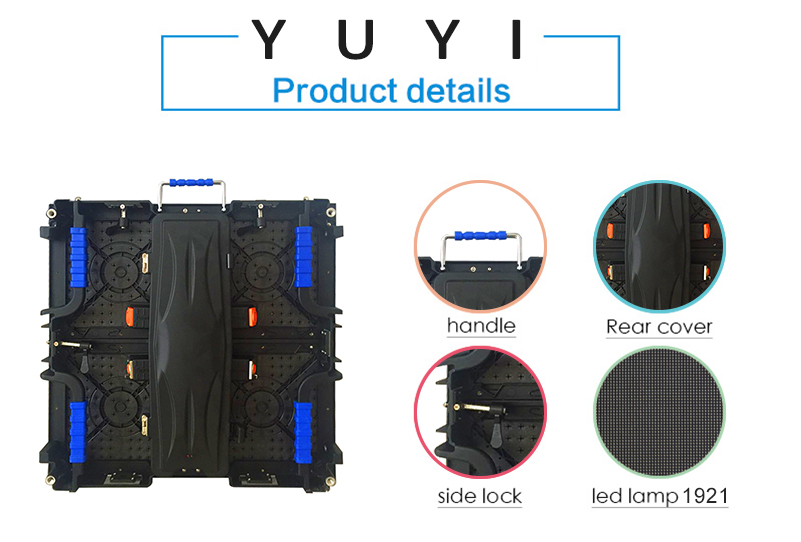 4.81mm Pixel Outdoor Rental LED Display Seamless Splicing High Brightness LED Screen