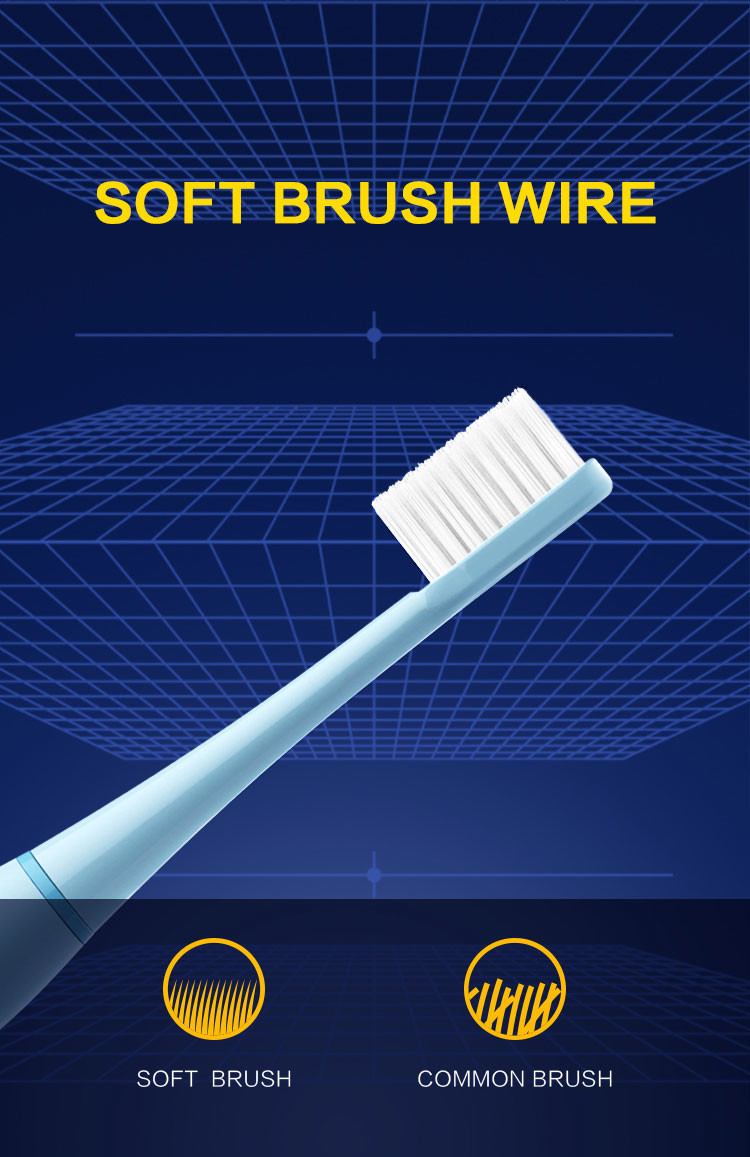 Sonic Battery Powered Oral Care Electric Toothbrush With Dupont Nylon Bristle