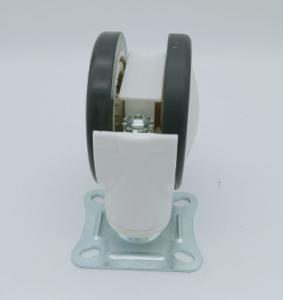 China Swivel Hospital Bed Wheel Urethane Casters Wooden Floors 5 Inch wholesale