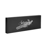 Silver Custom Logo Printed Magnetic Box Black With Paper Insert