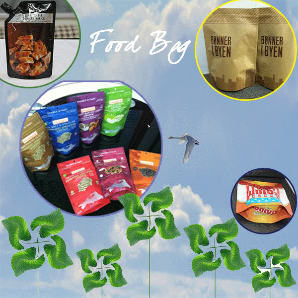 Custom Print Transparent Plastic 3 side heat sealing bag Packaging Bag for Snack Cake Packaging Pouch