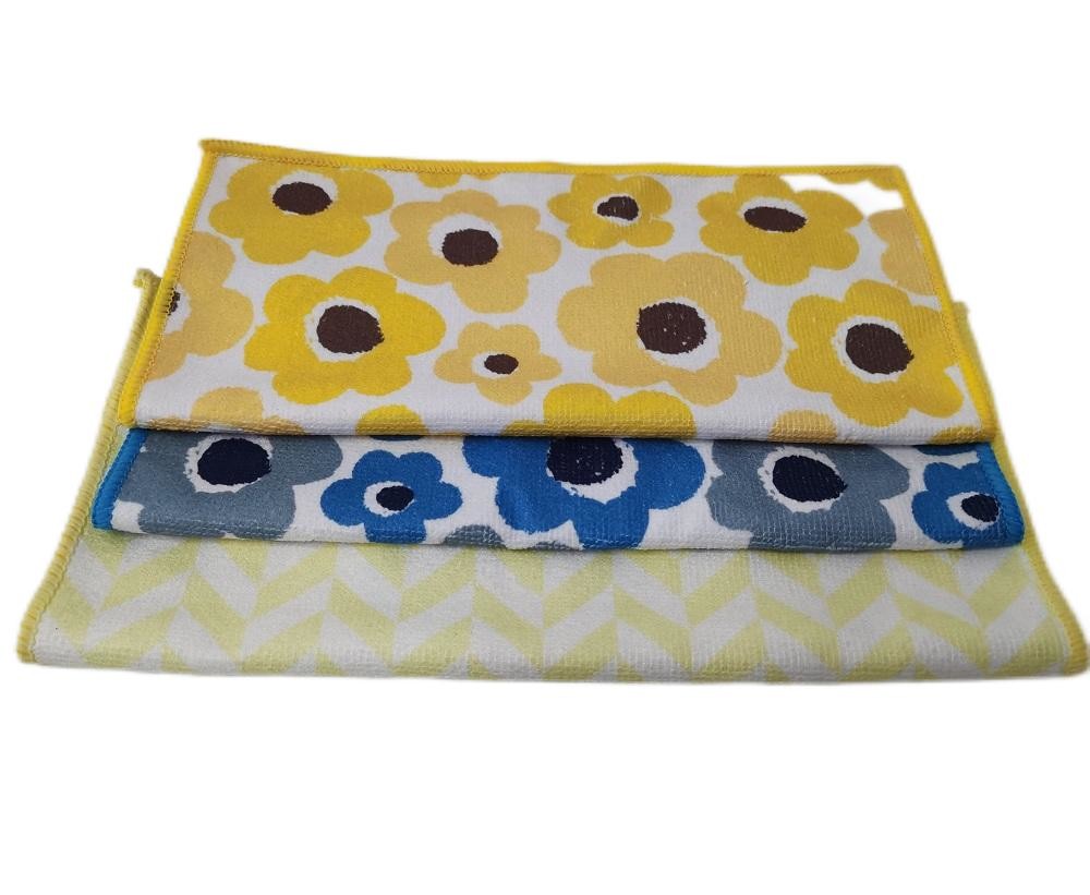 24x16inch Printing Polyester Super Absorbent Towel For Household Cloth Microfiber