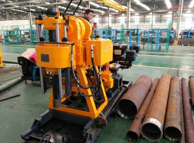 High Speed Small Trailer Mounted Water Well Drilling Rig With 110 Meters Depth