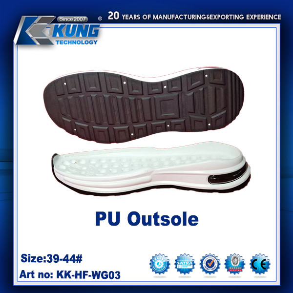 Customized Color Rubber PU EVA Outer Sole Nontoxic Waterproof 39 - 44 Size
