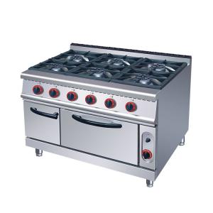 China Commercial 6 Burners Gas Oven Range Stove 220KG Capacity and Voltage V LPG2800PA wholesale
