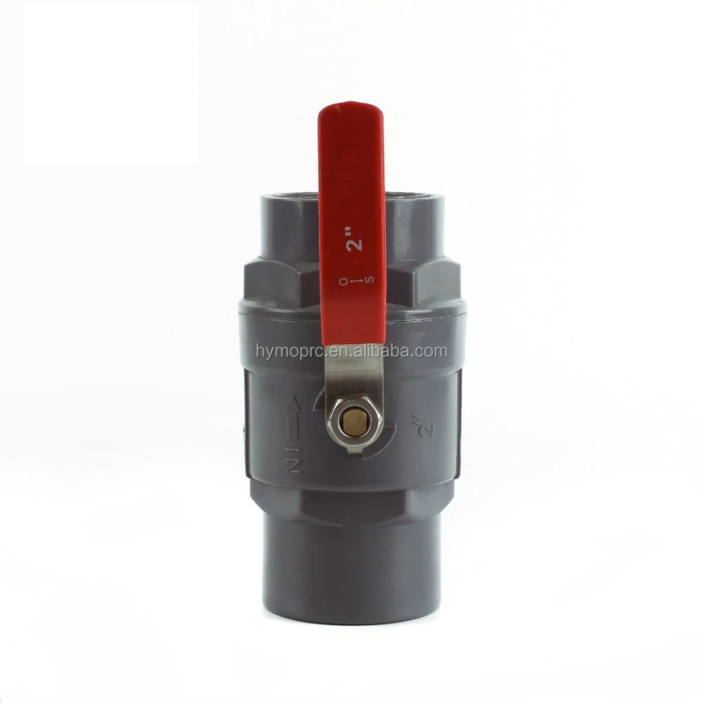 ISO/ASTM Standard ABS Handle PVC Two-Piece Ball Valve for and Convenient in Shanghai