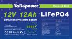 Yabo Battery 12V Lifepo4 Battery 12v 12ah Pack