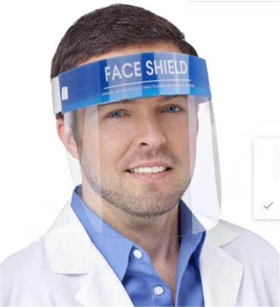 PET Material Disposable Full Face Safety Shield Lightweight For Prevent