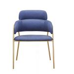 Hot Selling Golden Armrest Leisure Single Sofa Chair for Dining Room